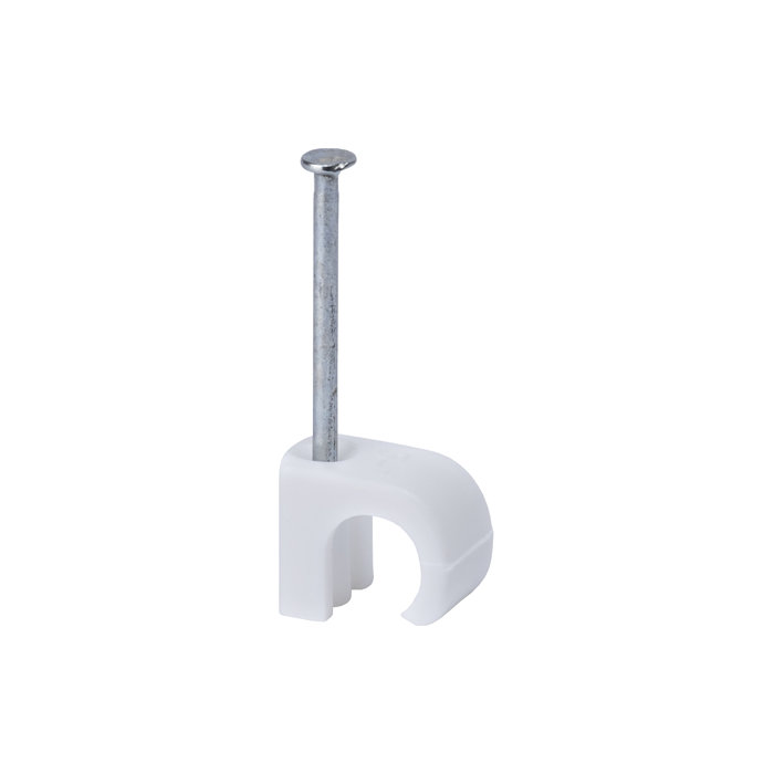 Kabelklemmer 5 - 7 mm hvit - 20 stk.